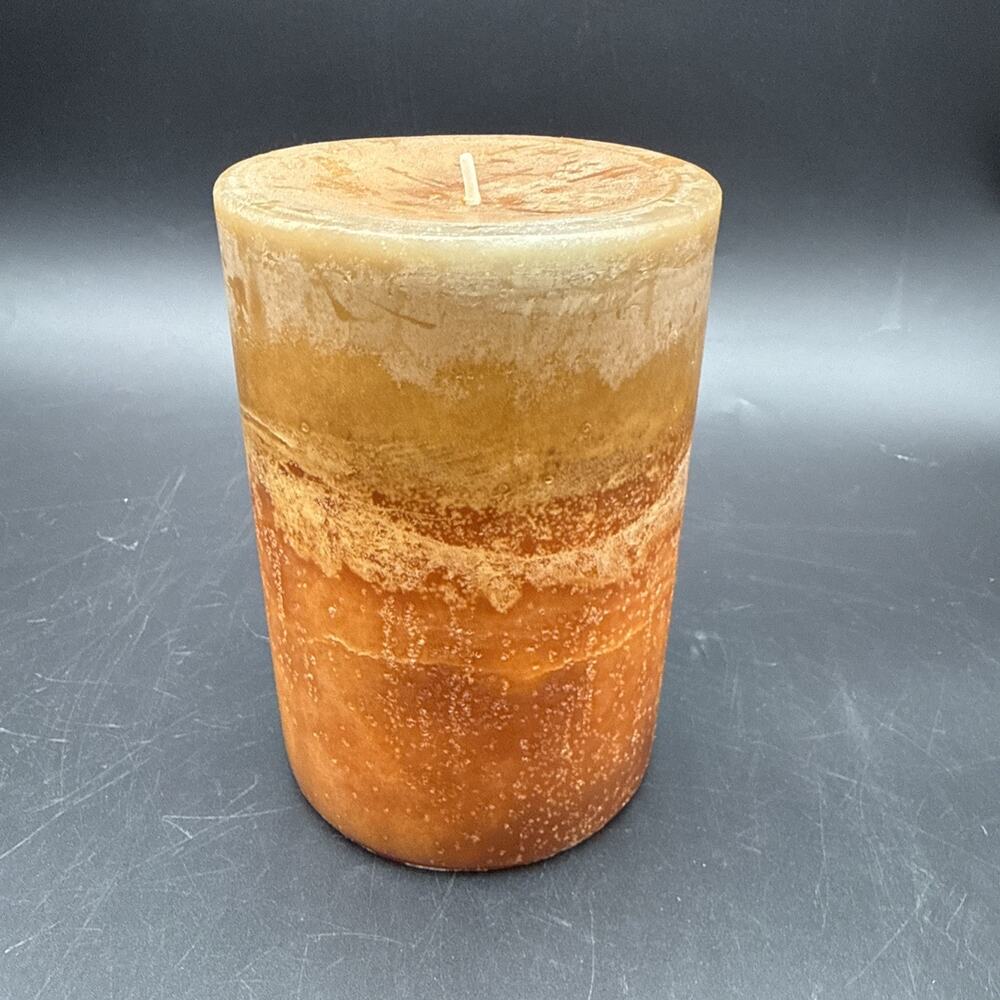 Pier 1 Imports (Tuscan Herb) 4x6 Pillar Candle 140 Hours USA Retired Rare